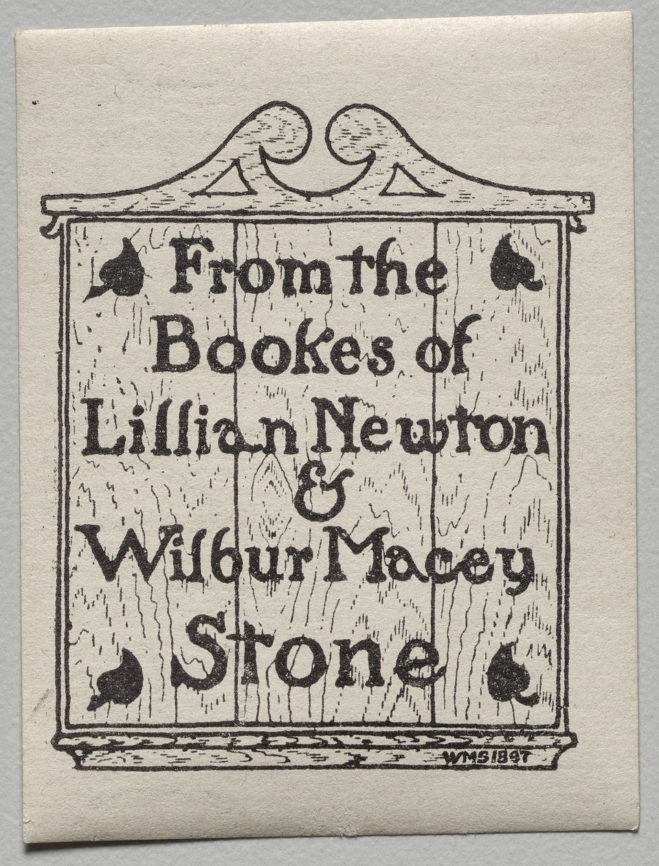 Ex Libris: Lillian Newton e Wilbur Macey Stone da Unknown artist