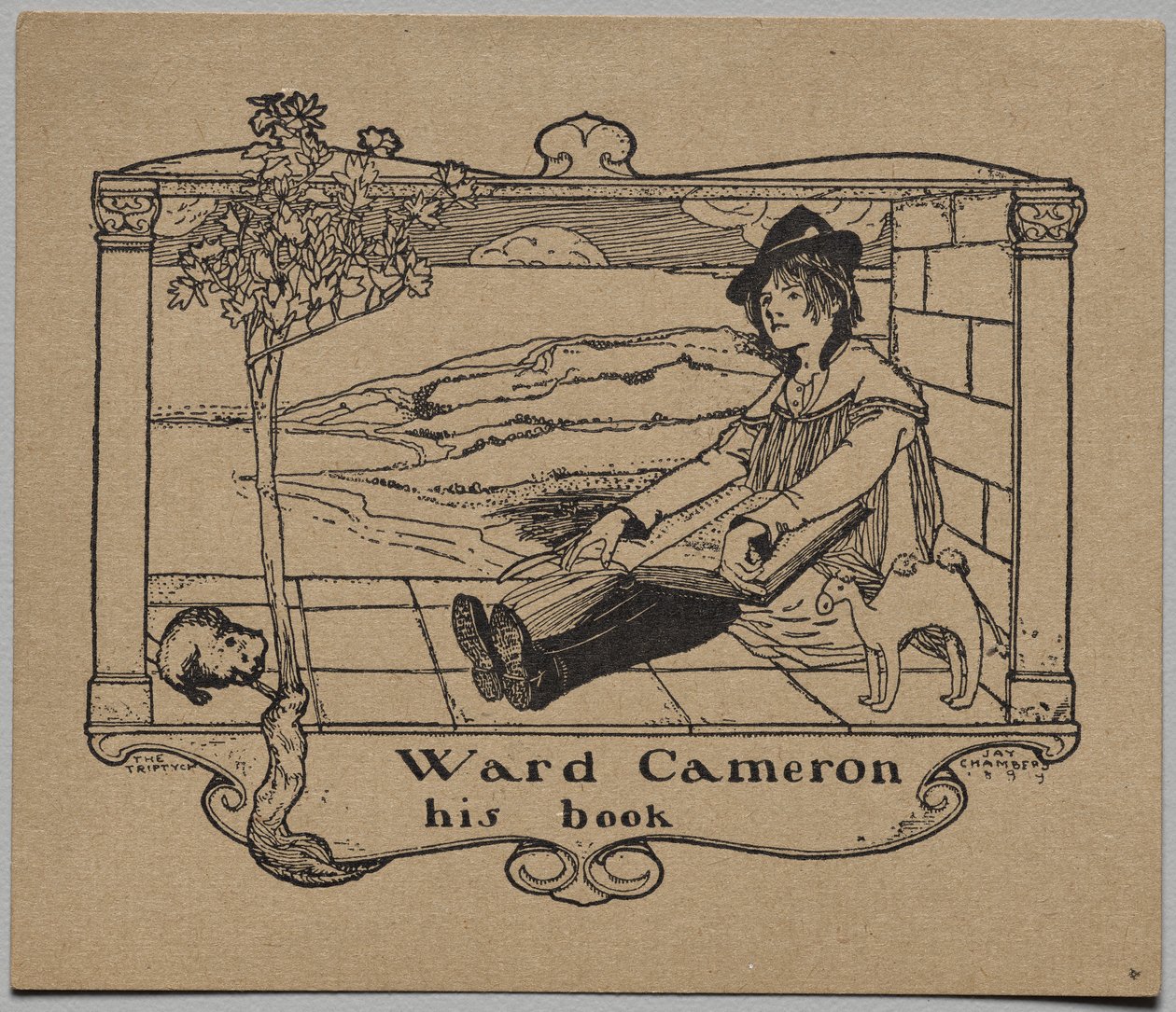 Ex libris: Ward Cameron da Unknown artist