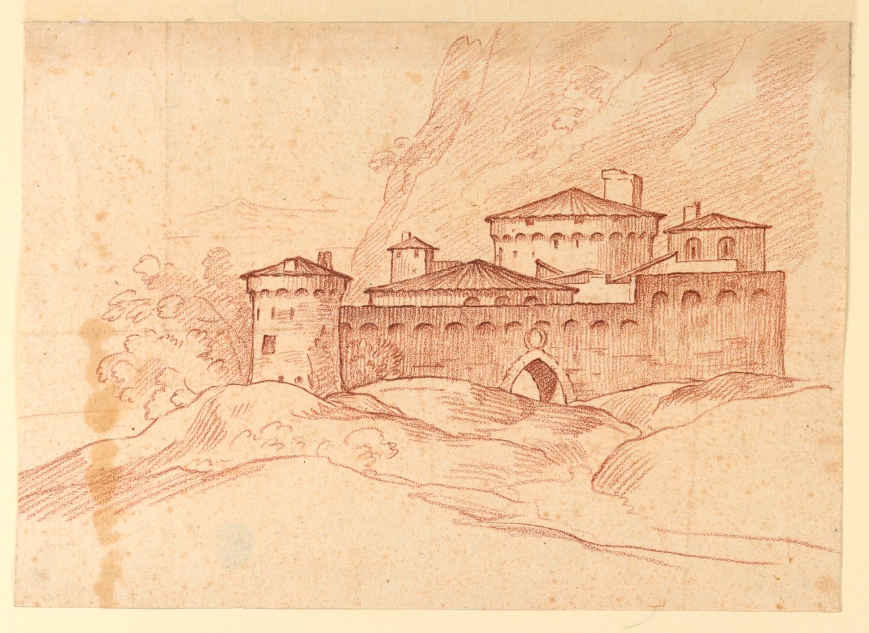 Castello nelle montagne da Unknown artist