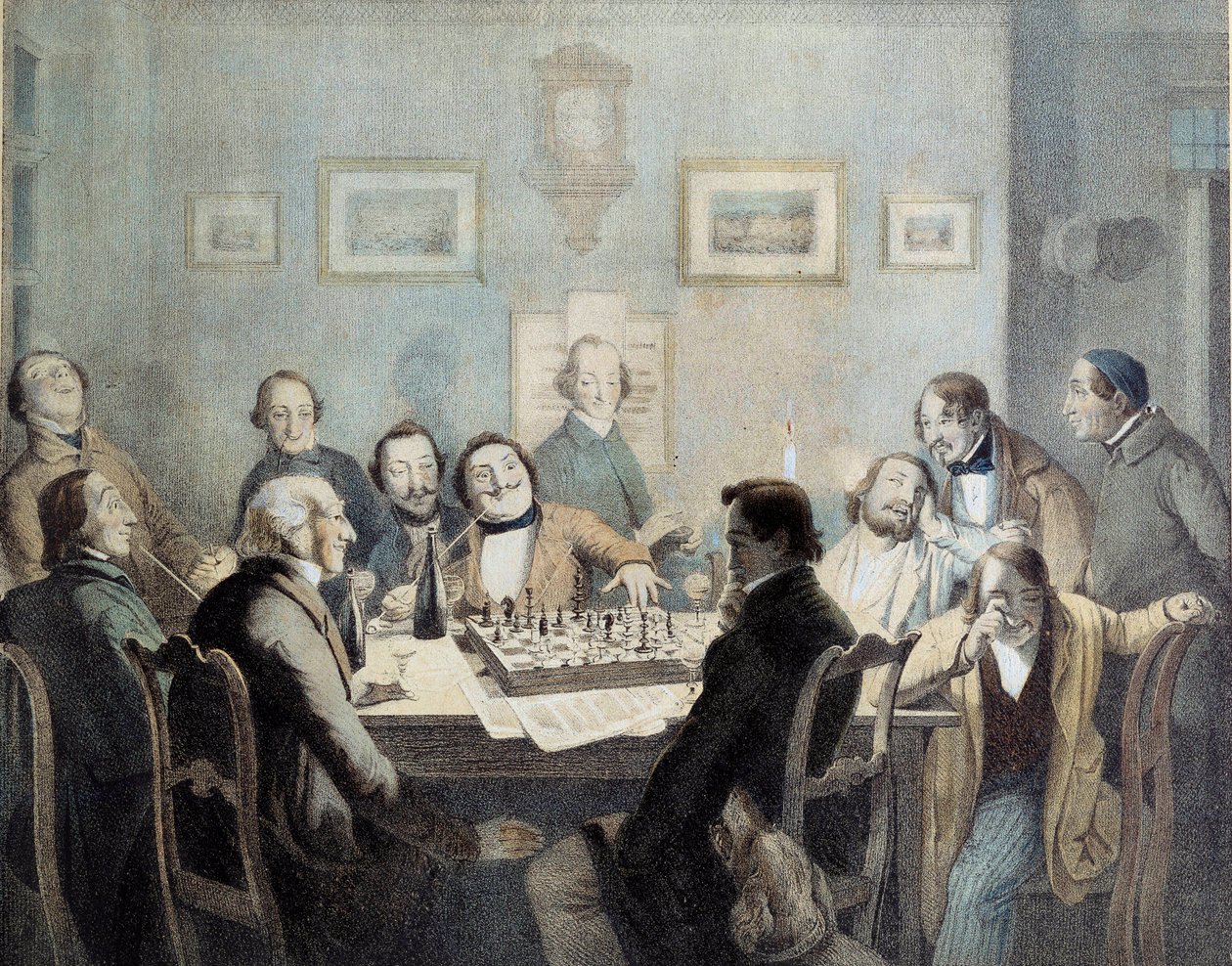 Giocatori di scacchi da Unknown artist