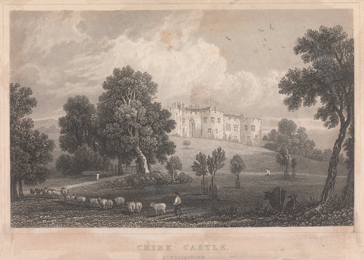 Castello di Chirk, Denbighshire; pagina 67 (Volume Uno) da Unknown artist