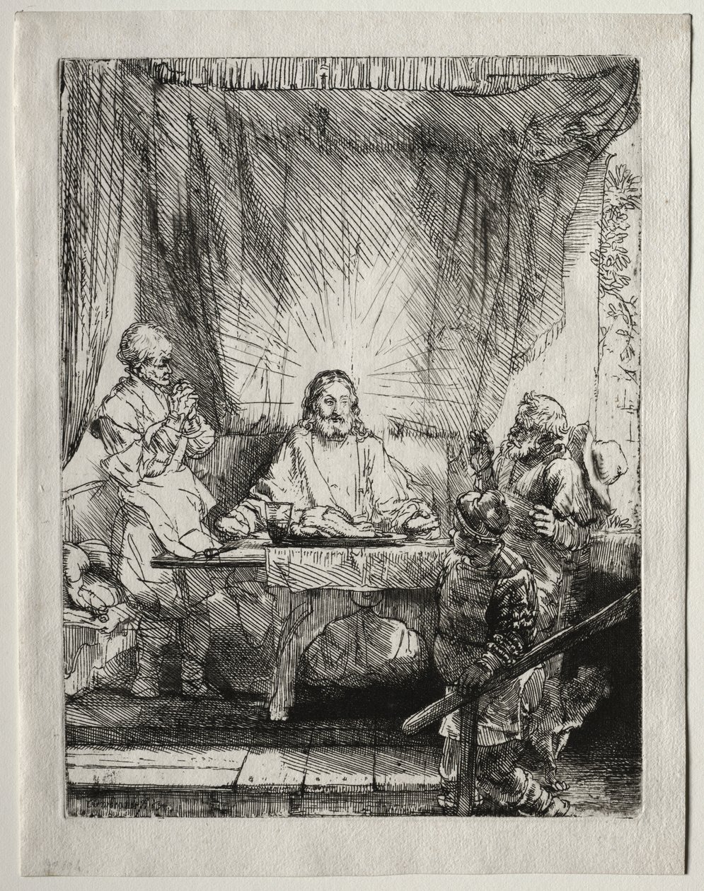 Cristo a Emmaus: La lastra più grande da Unknown artist