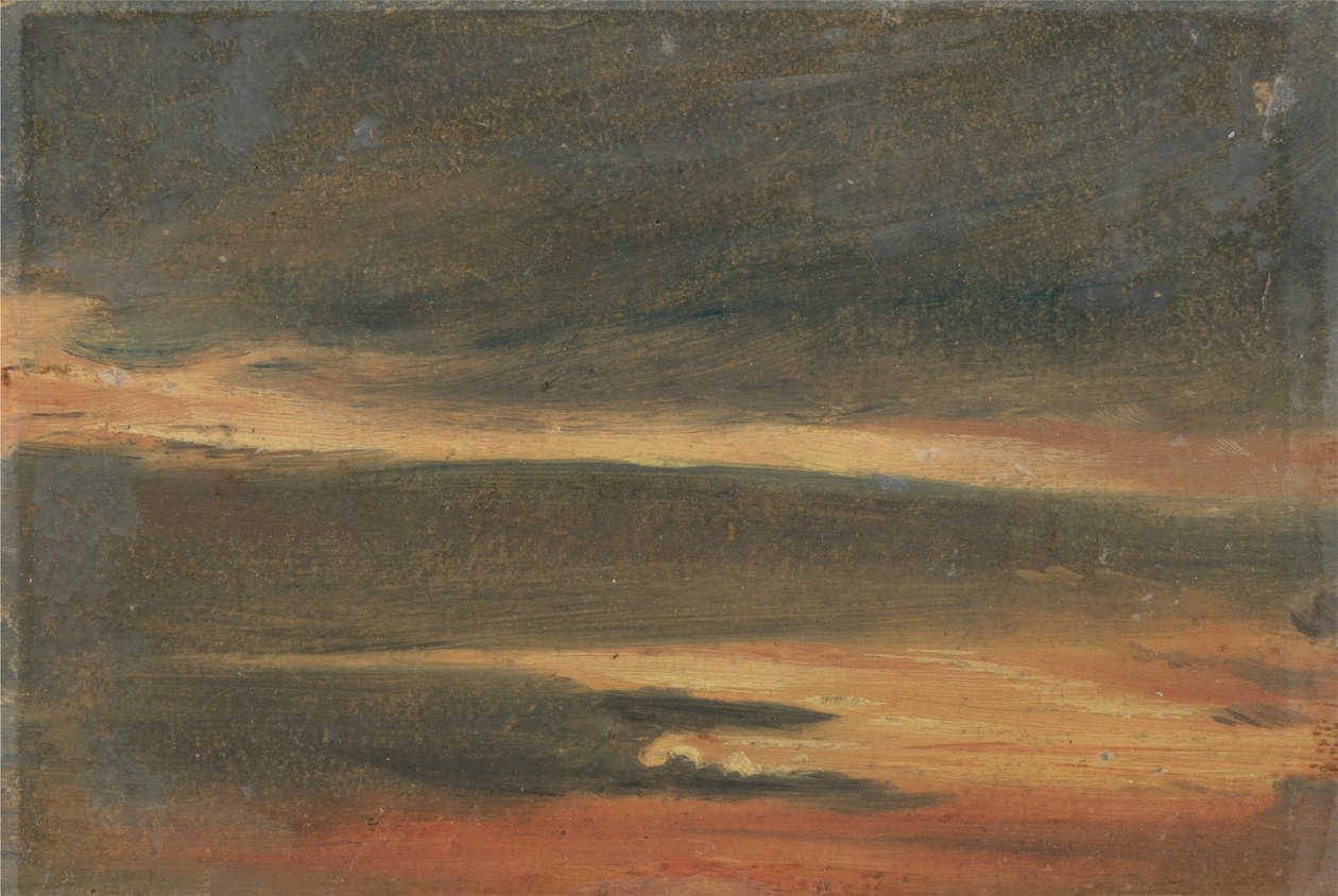 Nuvole al tramonto da Unknown artist