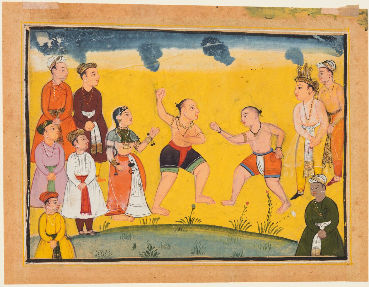 Draupadi salvata dal rapimento, da un Mahabharata da Unknown artist