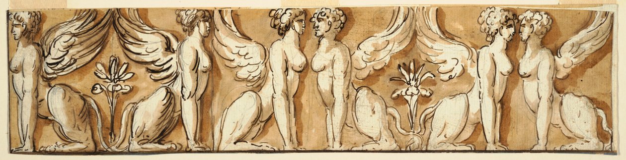 Fregio con sfingi da Unknown artist