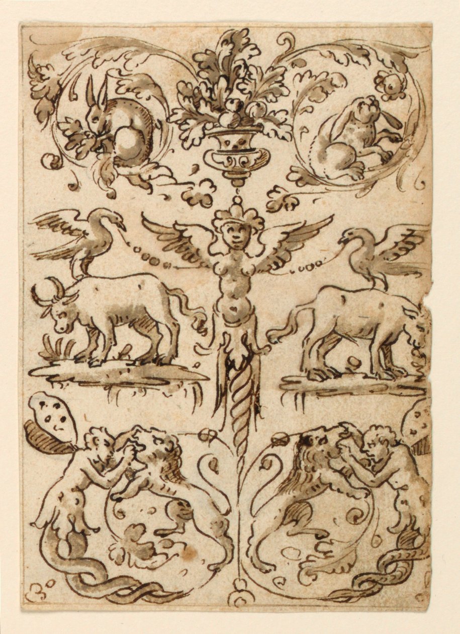 Pannello grottesco da Unknown artist