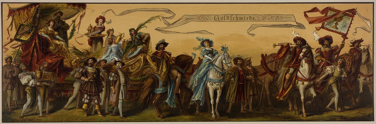 Processione di Hans Makart della città di Vienna da Unknown artist
