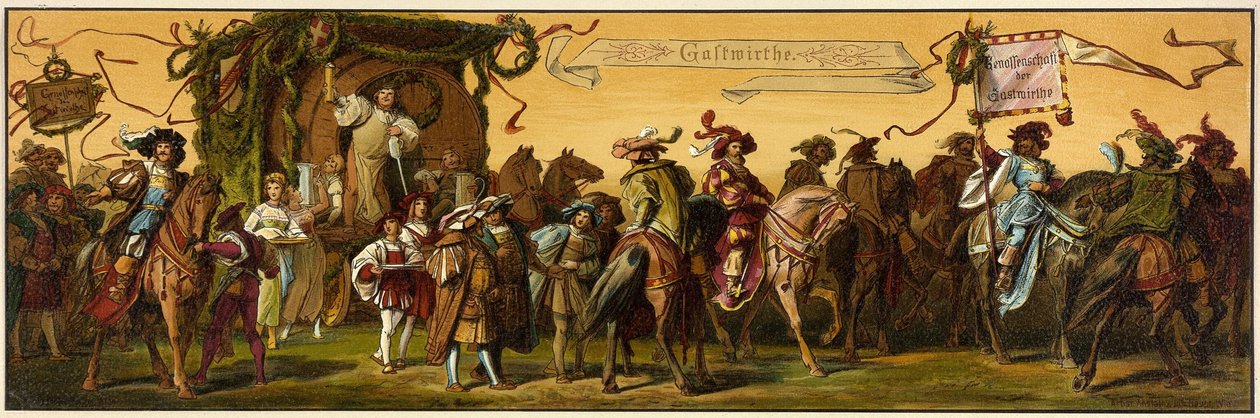 Processione di Hans Makart della città di Vienna da Unknown artist