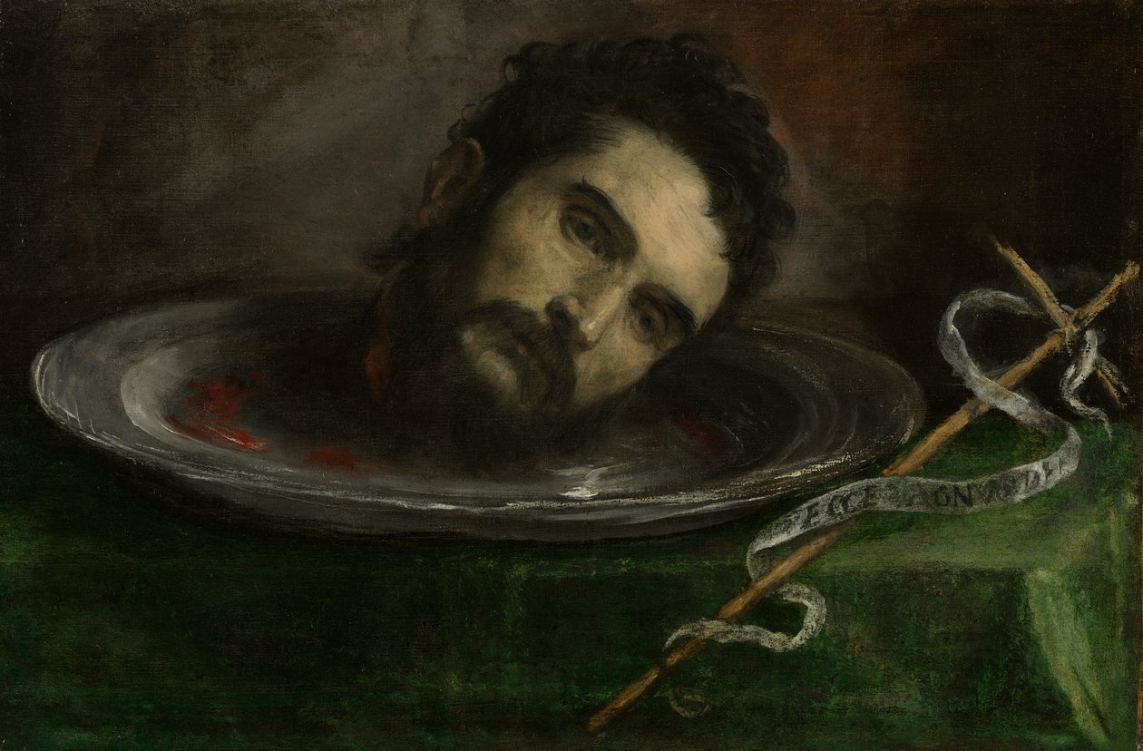 Testa di San Giovanni Battista da Unknown artist