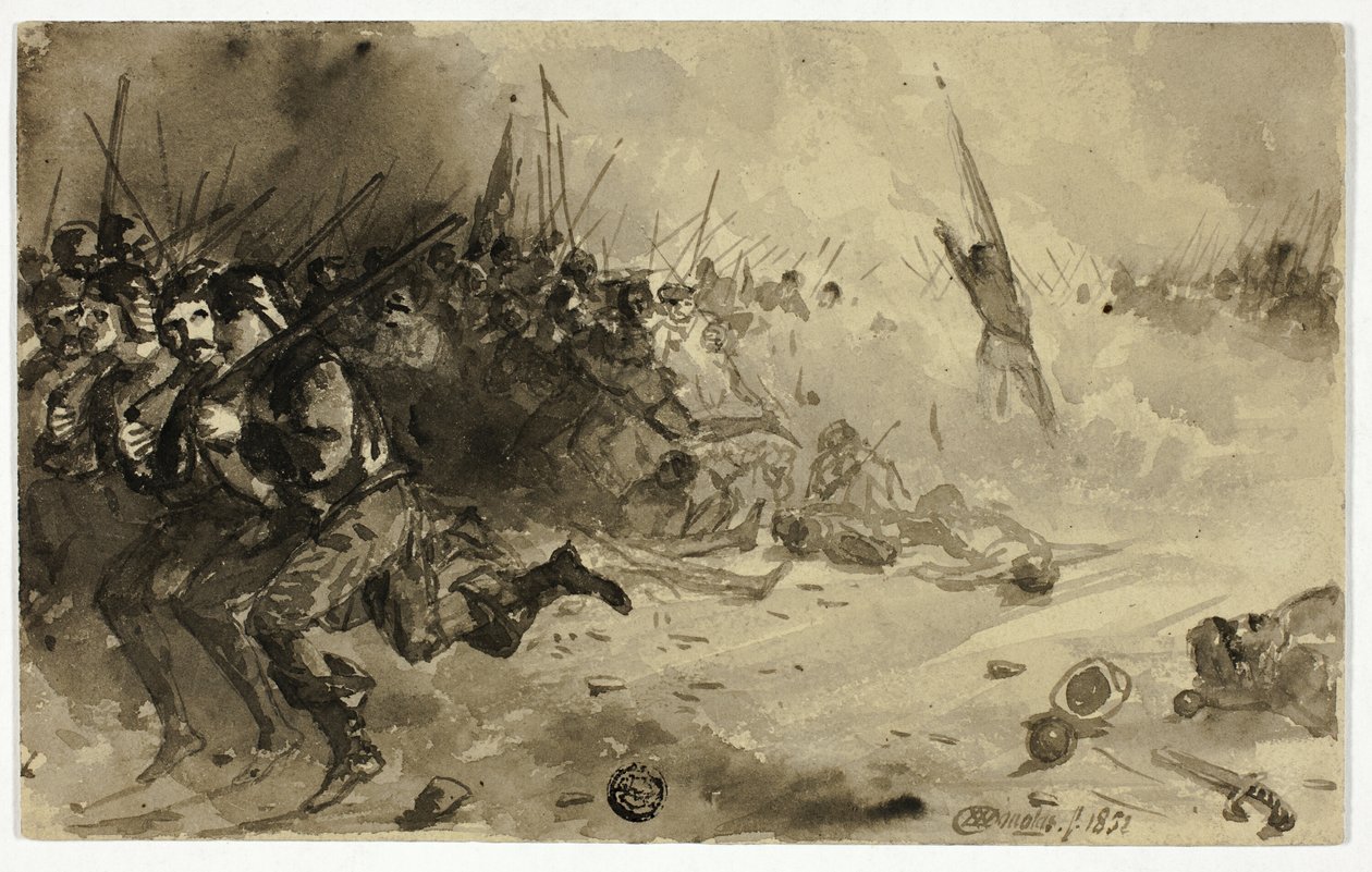 Battaglia di fanteria da Unknown artist