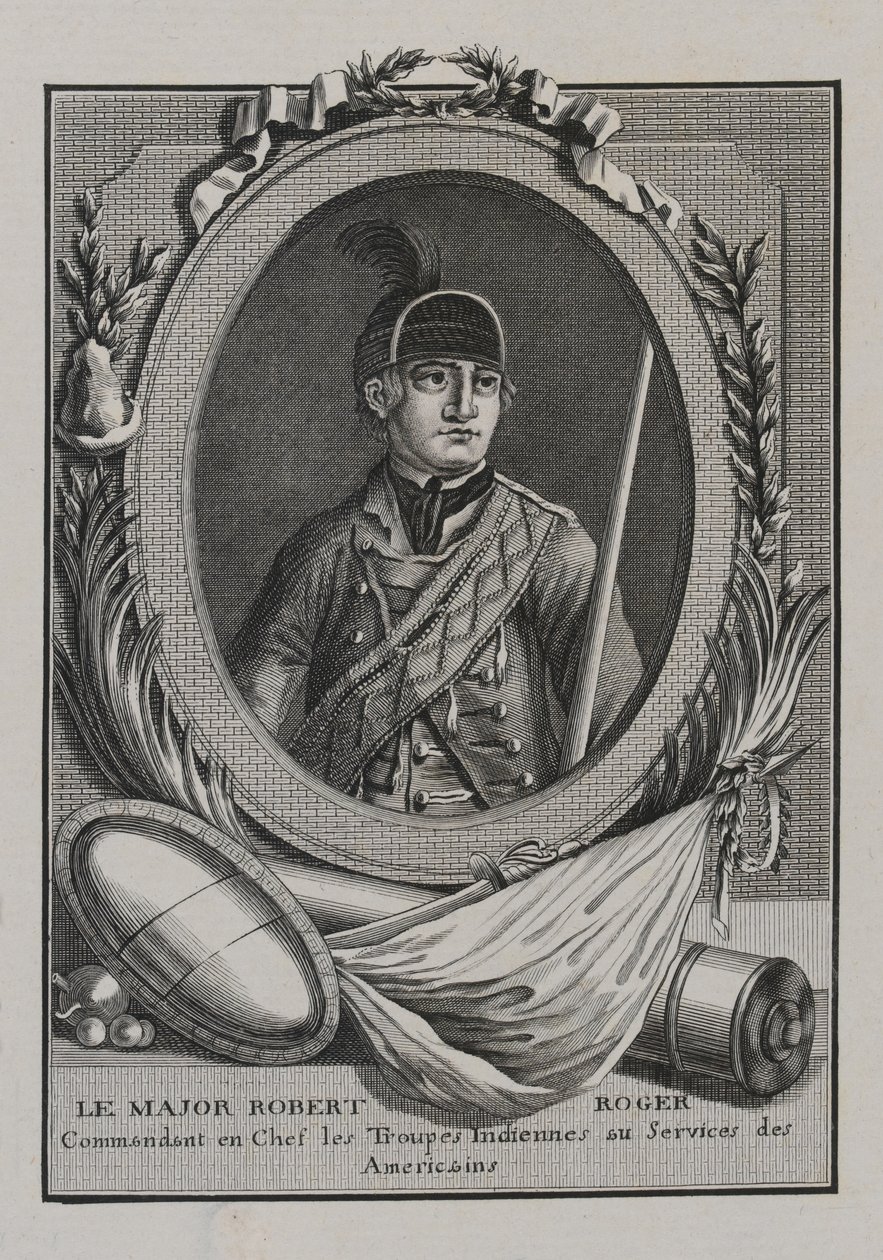 Maggiore Robert Rogers da Unknown artist