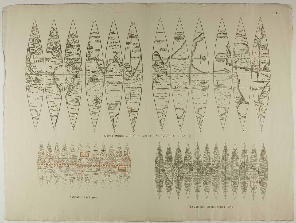 Mappe: Proiezioni da Unknown artist