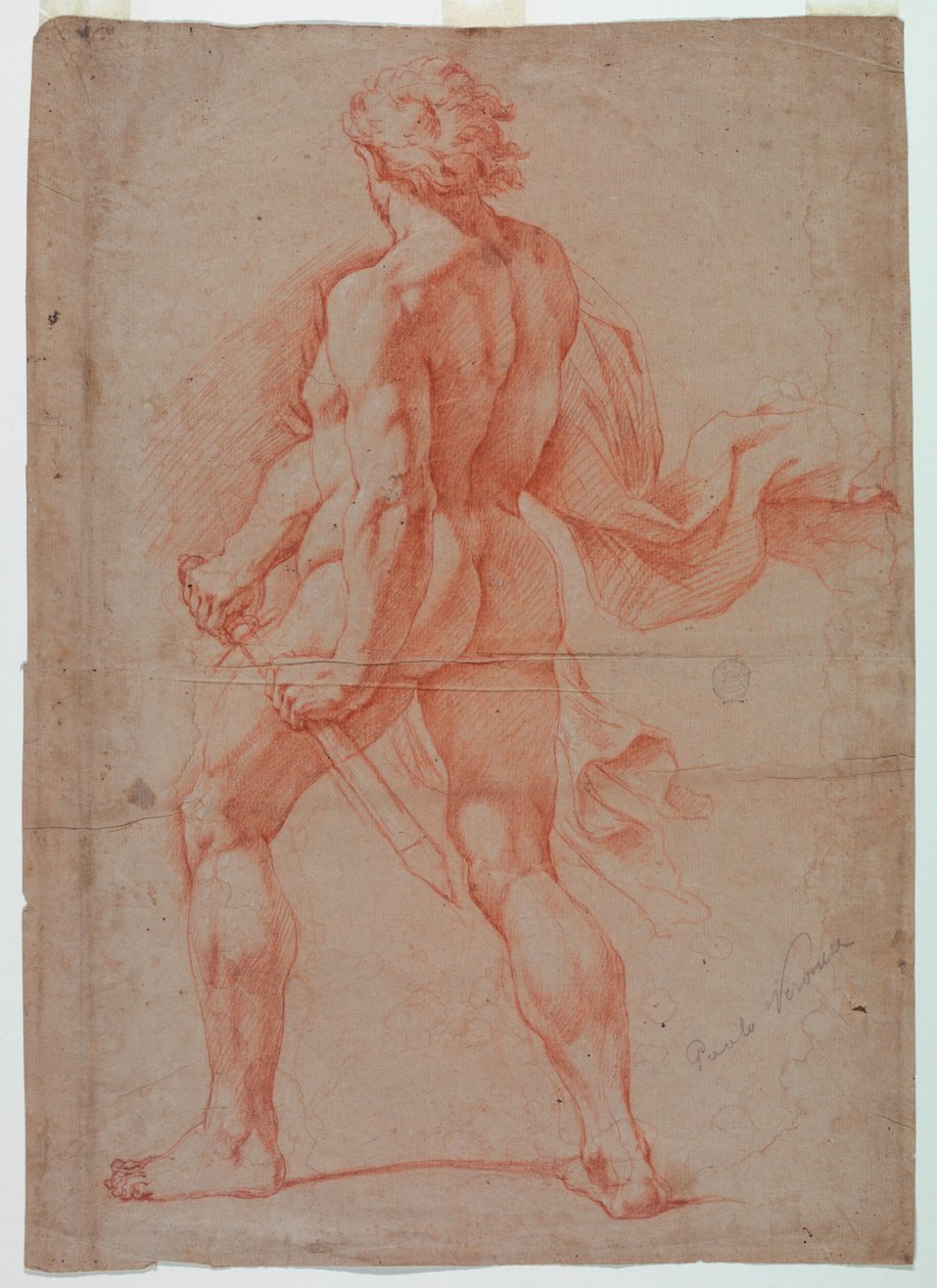 Guerriero nudo, visto da dietro da Unknown artist