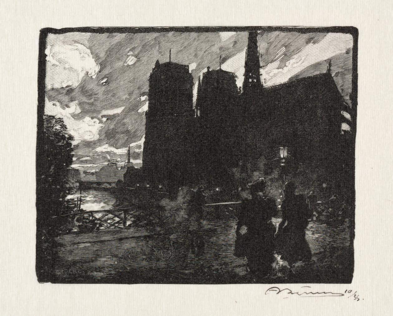 Notre Dame, la Sera da Unknown artist