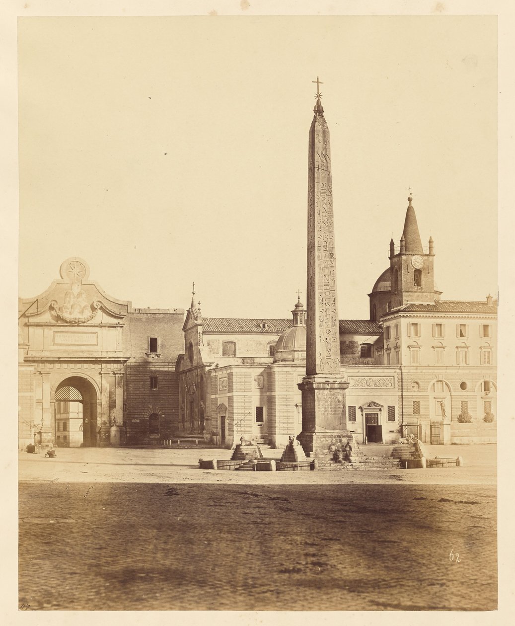 [Obelisk in Piazza del Popolo] da Unknown artist