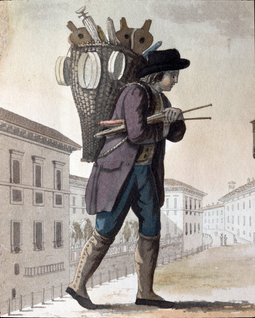 Vecchio mestiere: lo spazzacamino da Unknown artist