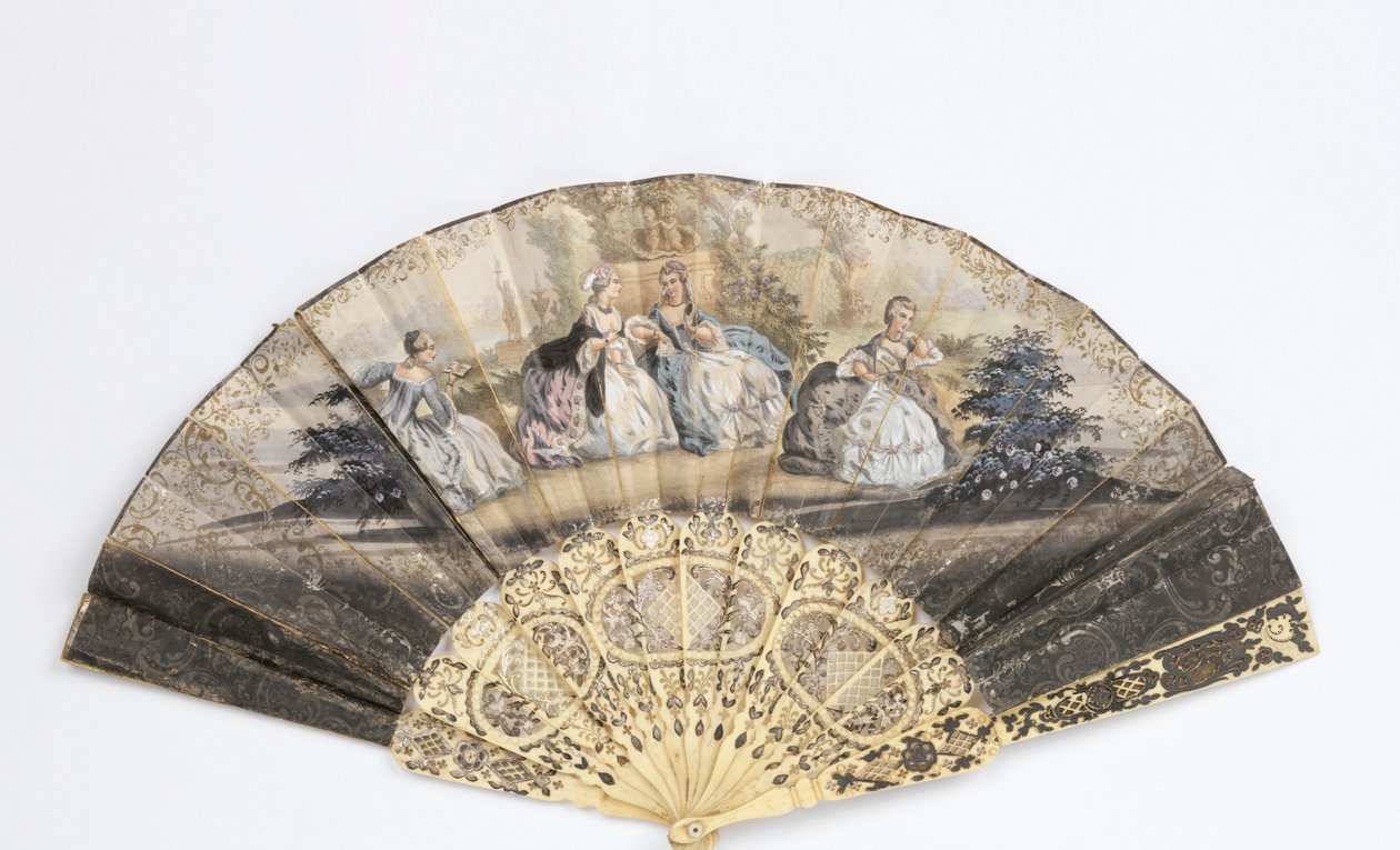 Ventaglio pieghettato da Unknown artist