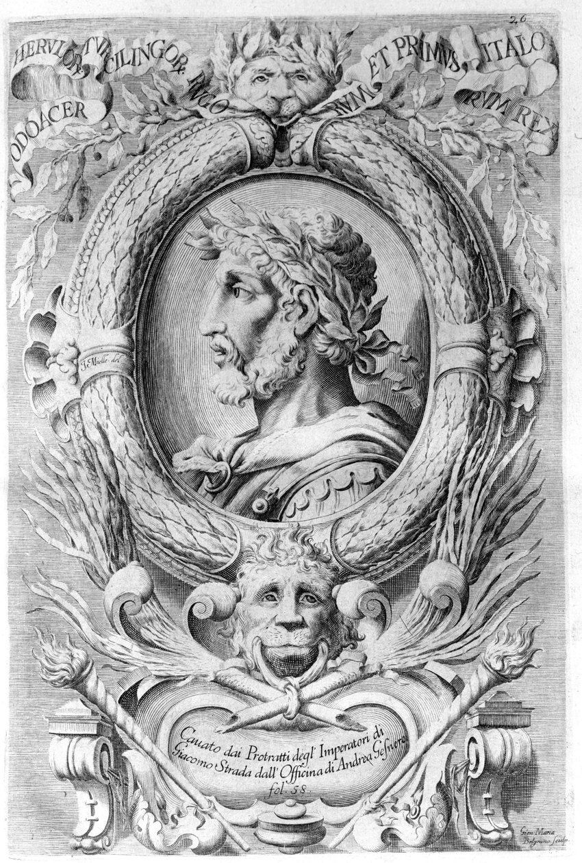 Ritratto di Odoacre (433 - 493) da Unknown artist