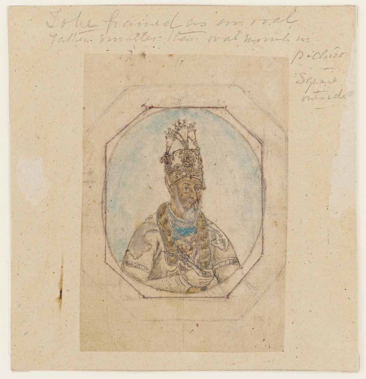 Ritratto di un sovrano Mughal da Unknown artist