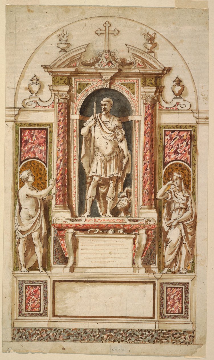 Progetto per un monumento sepolcrale da Unknown artist