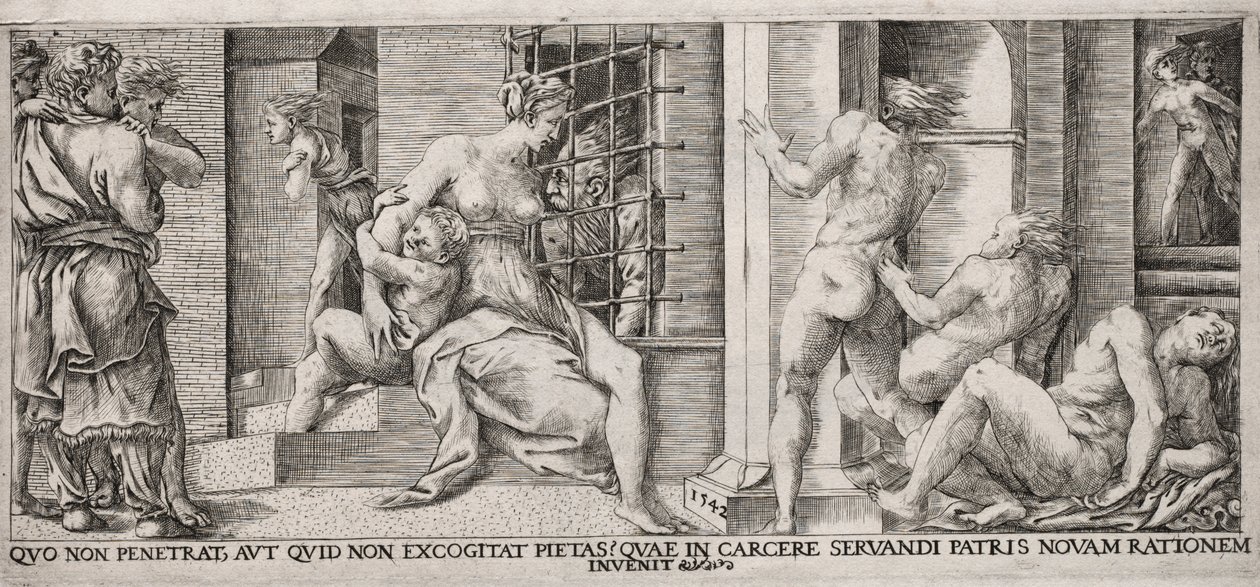 Carità romana da Unknown artist