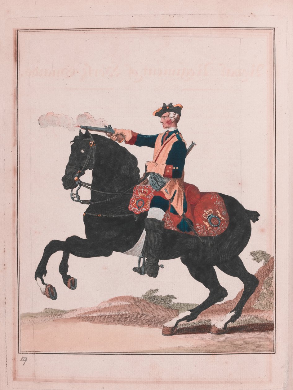 Reggimento Reale delle Guardie a Cavallo (incisione) da Unknown artist