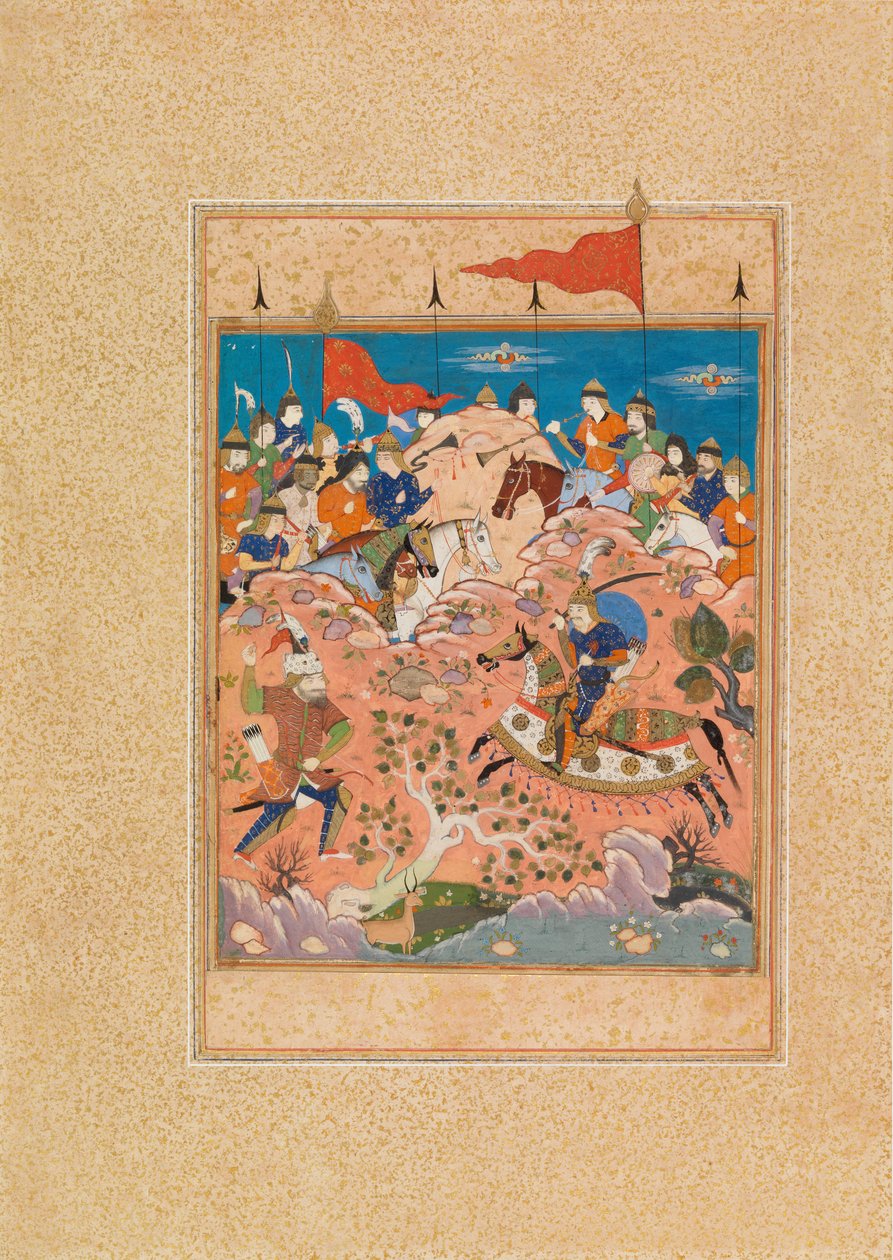 Rustam affronta Ashkabus da Unknown artist