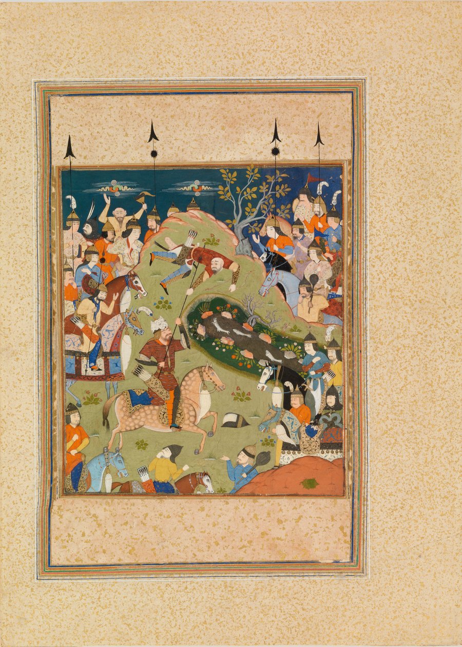 Rustam Solleva Qanun dal Suo Cavallo da Unknown artist