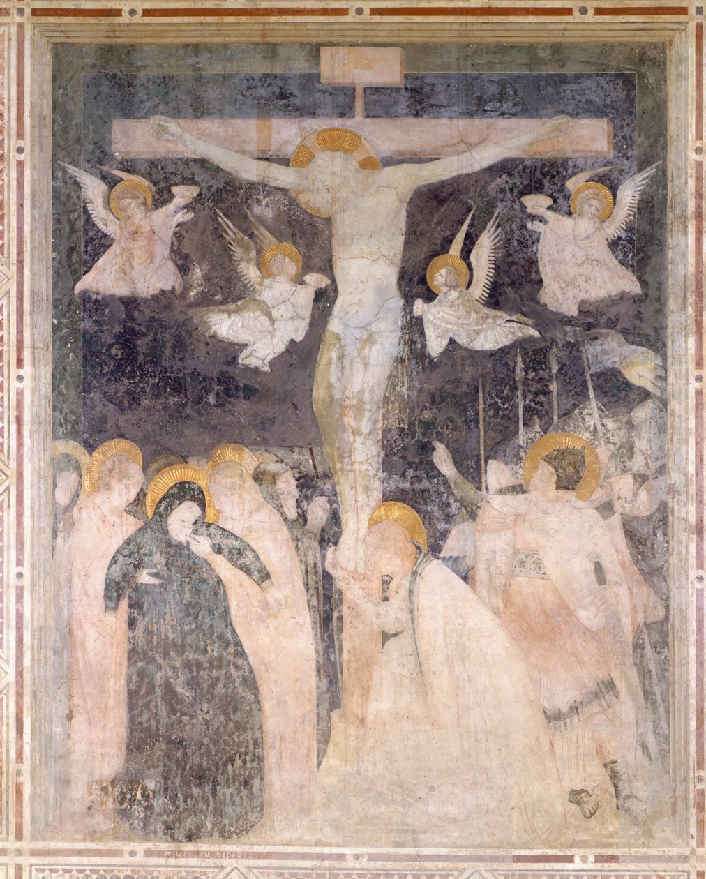 Scena della crocifissione, Abbazia di Pomposa, Italia da Unknown artist