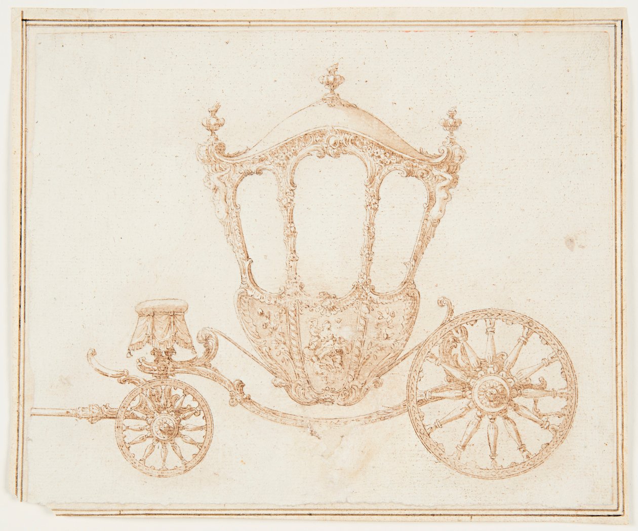 Studio di una carrozza da Unknown artist