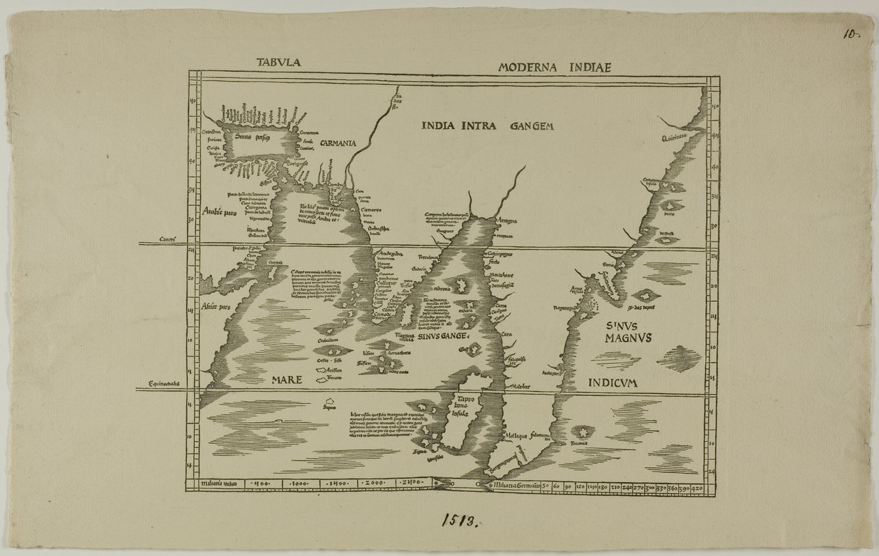 Tabula Moderna Indiae da Unknown artist