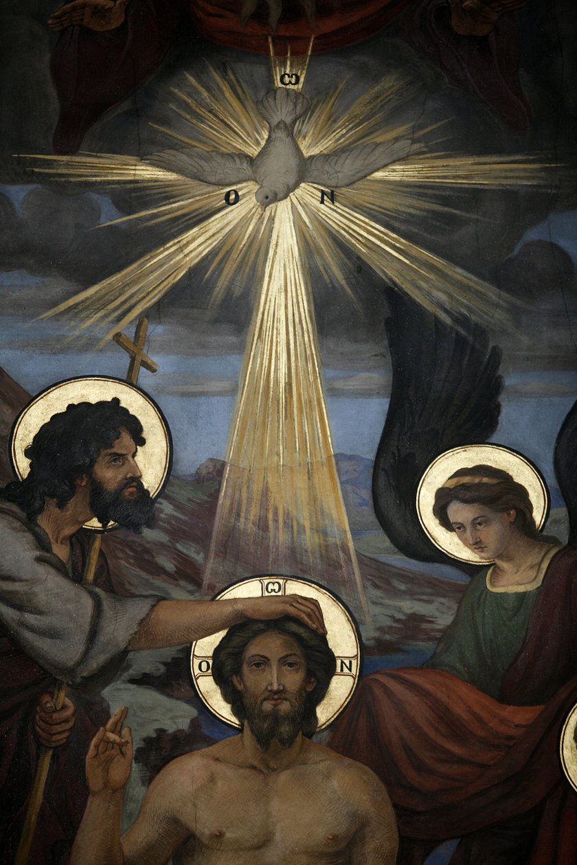 Il battesimo di Cristo (dettaglio) da Unknown artist