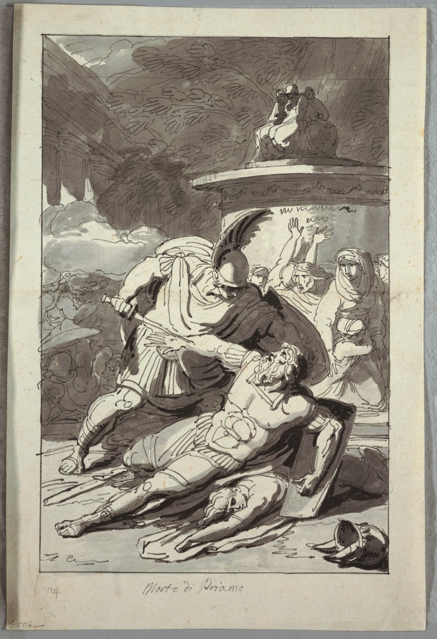 La Morte di Priamo da Unknown artist