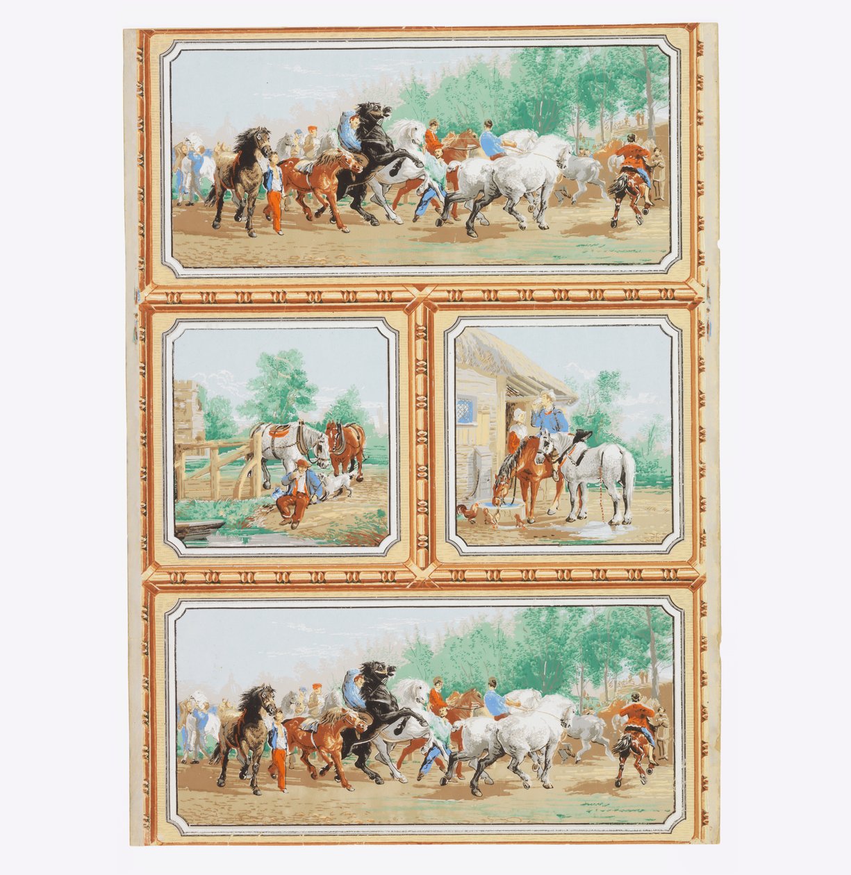 La fiera dei cavalli da Unknown artist