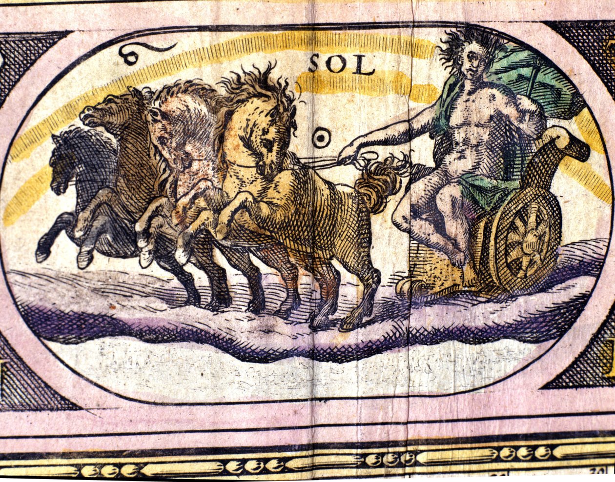 Il Sole. Incisione del XVII secolo da Unknown artist