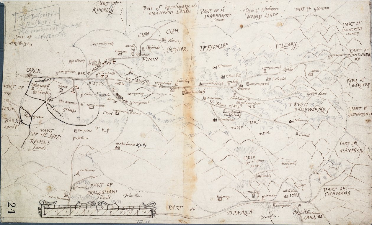 La descrizione di Muskery, c.1590 da Unknown artist