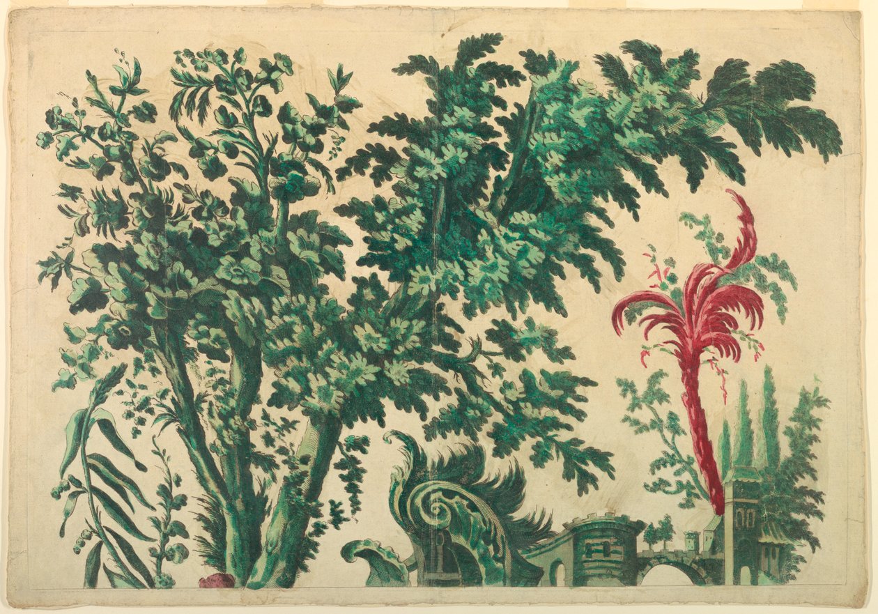 Parte superiore di un pannello ornamentale da Unknown artist