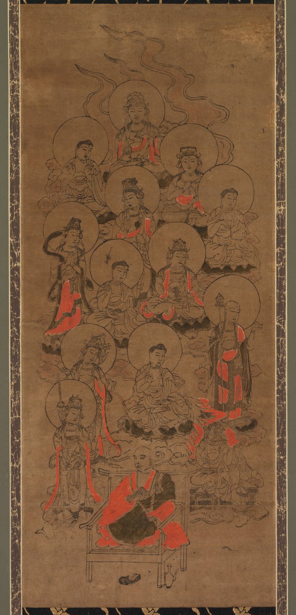 Dodici Buddha e Kobo Daishi (Jusanbutsu) da Unknown artist