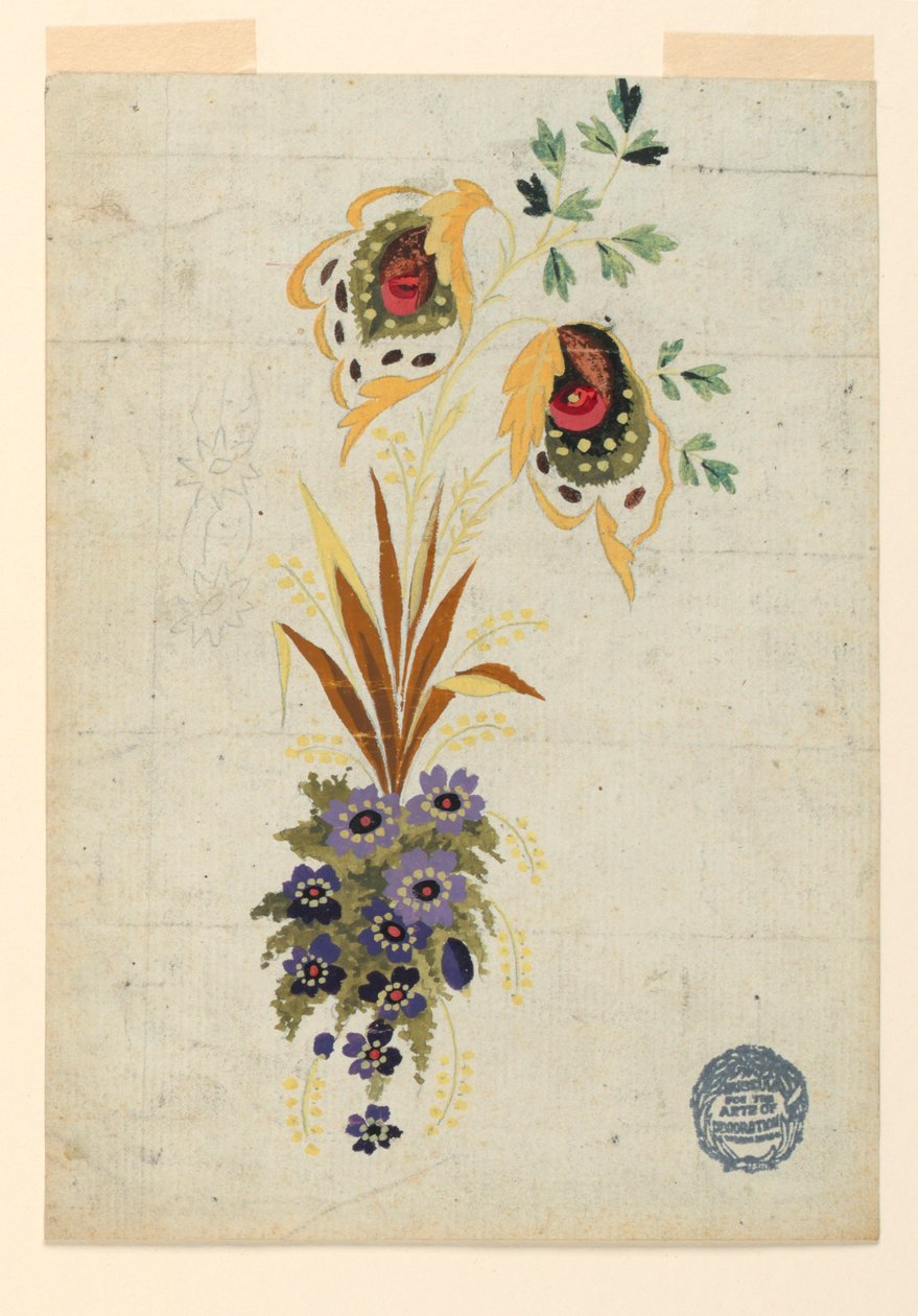 Progetto incompiuto per un panciotto da Unknown artist