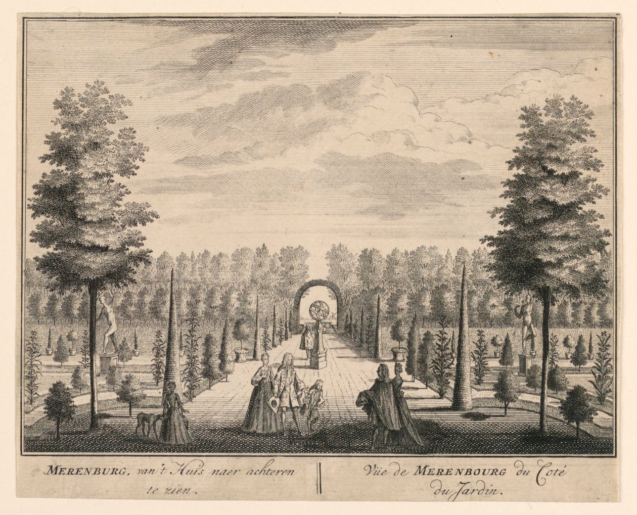 Veduta di Merenbourg dal Lato del Giardino da Unknown artist
