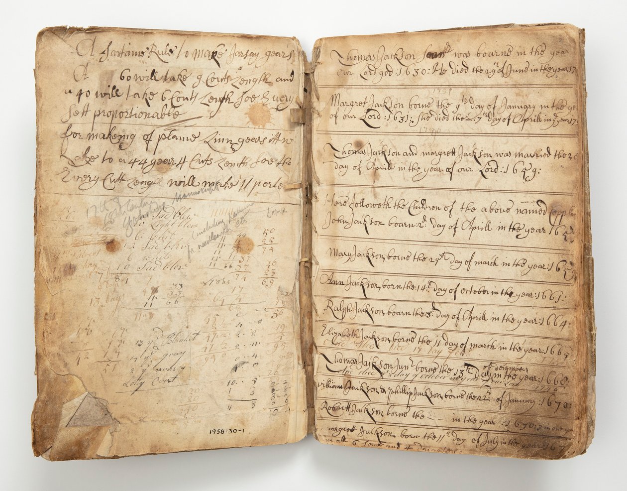 Libro di tesi del tessitore da Unknown artist