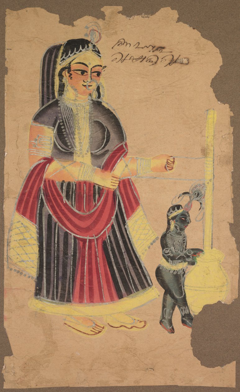 Yasoda e Krishna da Unknown artist