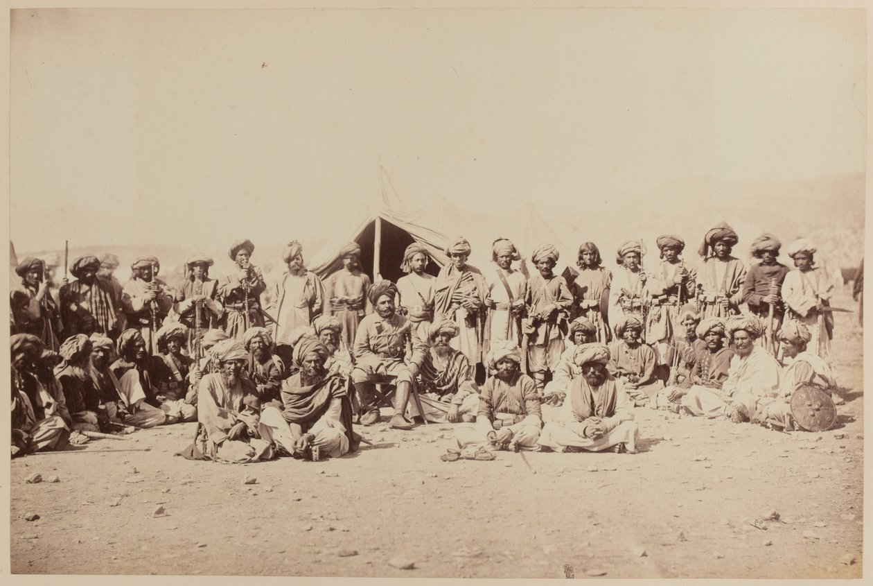 Tribù afgane a un durbar da Unknown photographer