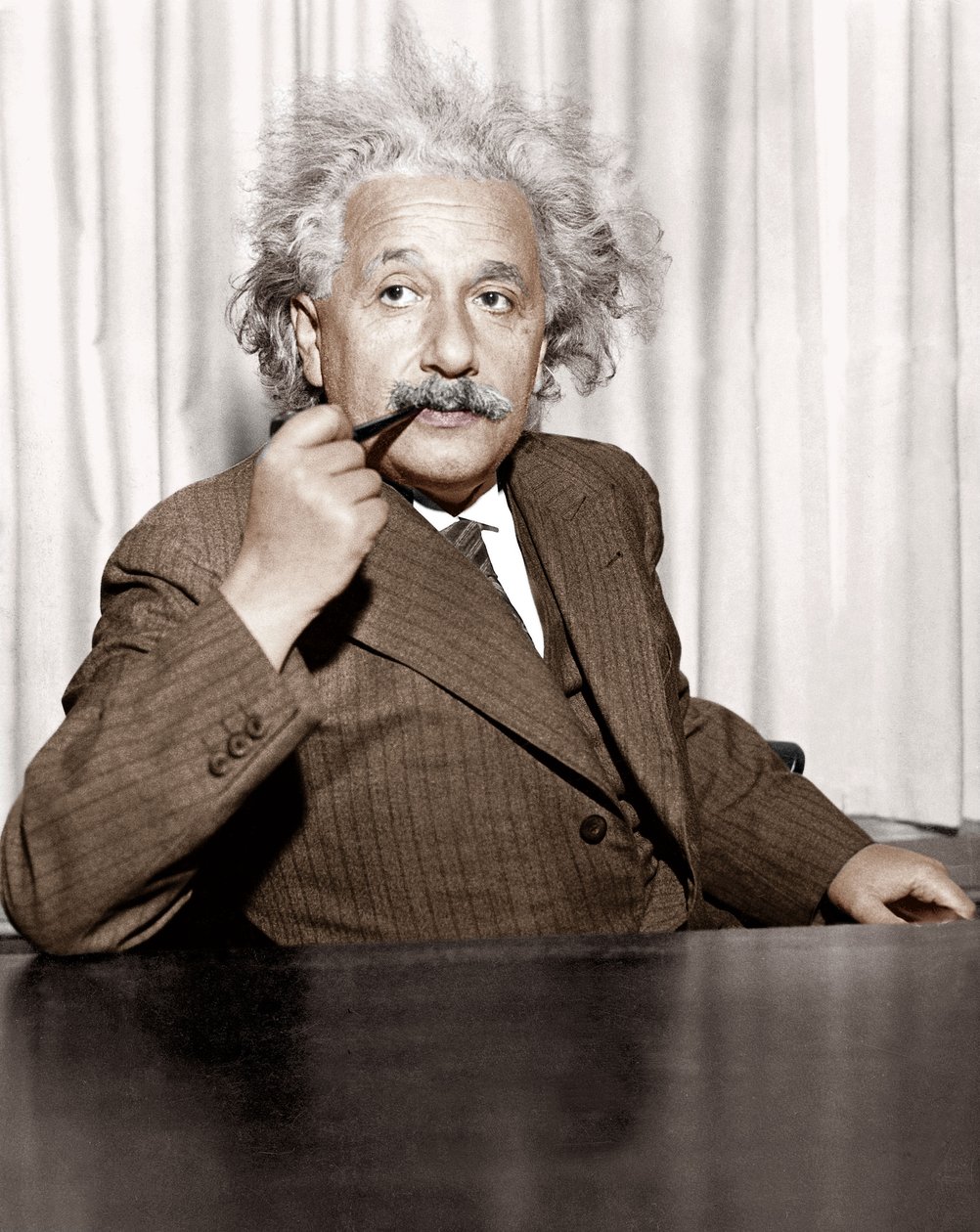 Albert Einstein a Princeton, USA da Unknown photographer