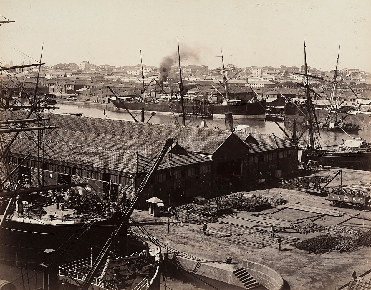 Porto di Bombay, India da Unknown photographer