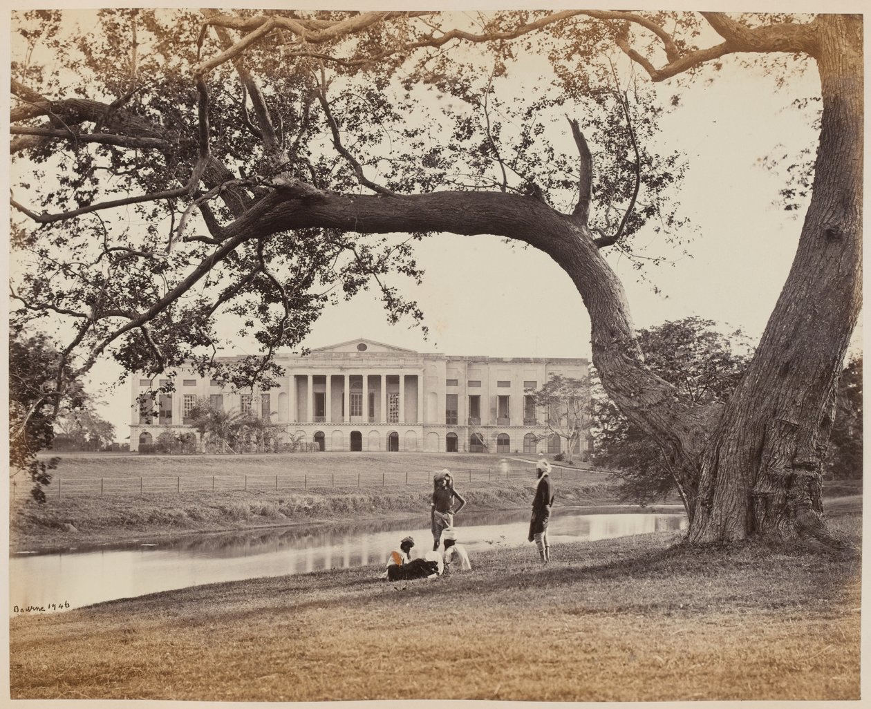 Government House, Barrackpore, dal sud da Unknown photographer