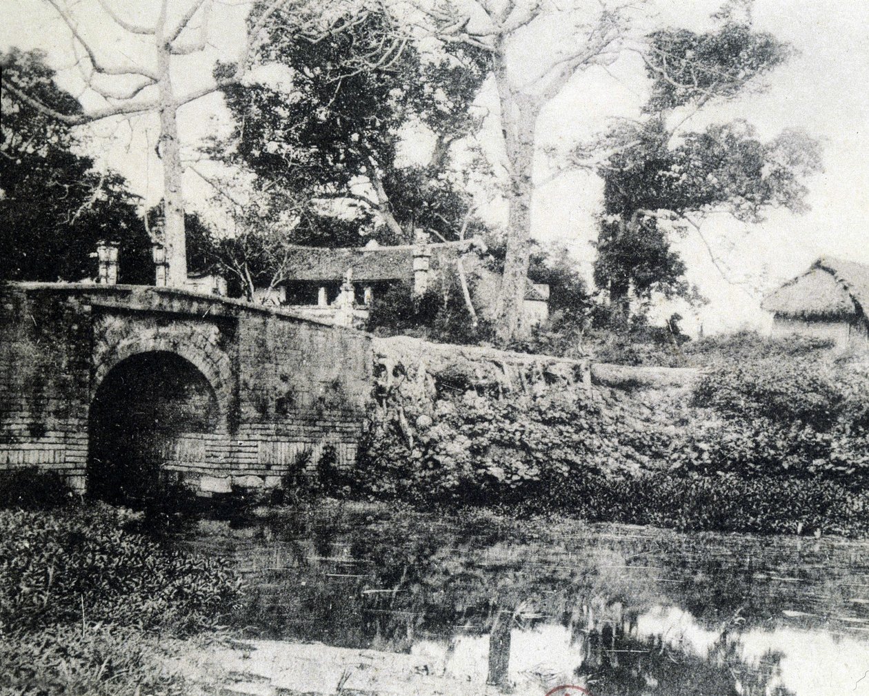 Hanoi, il Ponte di Carta nel 1883 da Unknown photographer