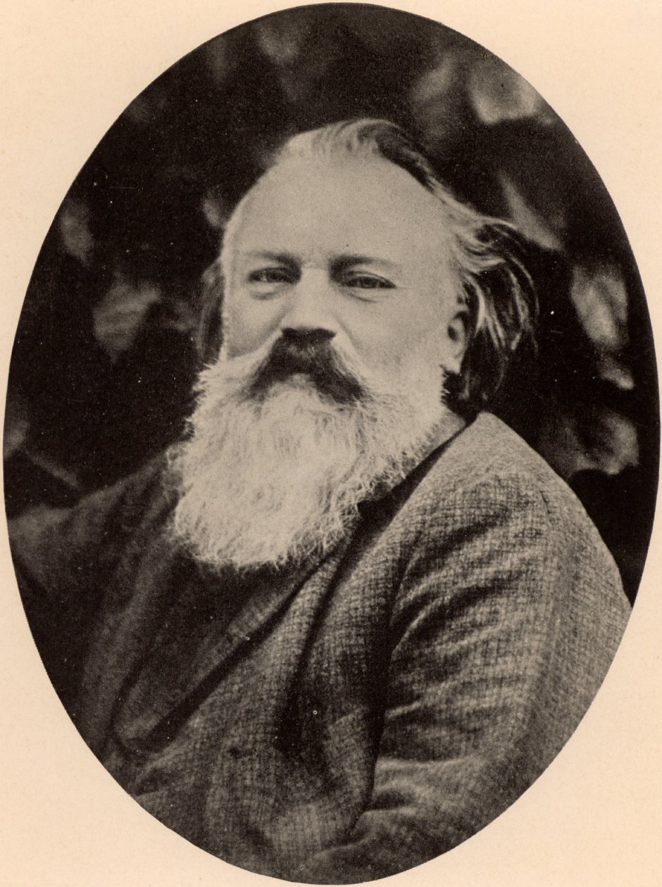 Johannes Brahms (1833-1897) compositore tedesco da Unknown photographer