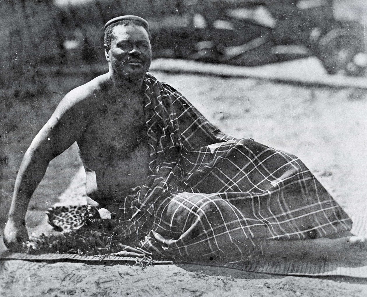 Re Cetshwayo in esilio a Città del Capo da Unknown photographer