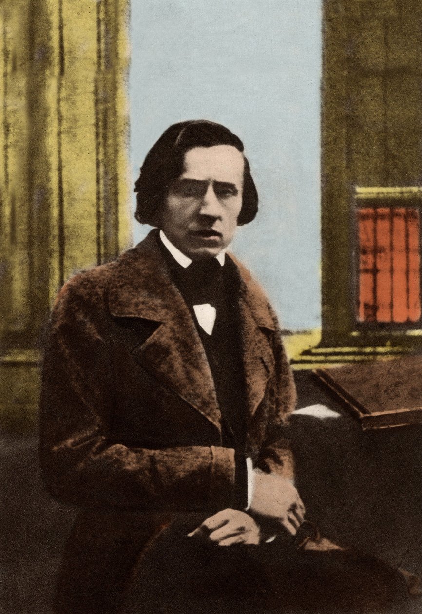 Ritratto di Frederic Chopin (1810-1849) da Unknown photographer